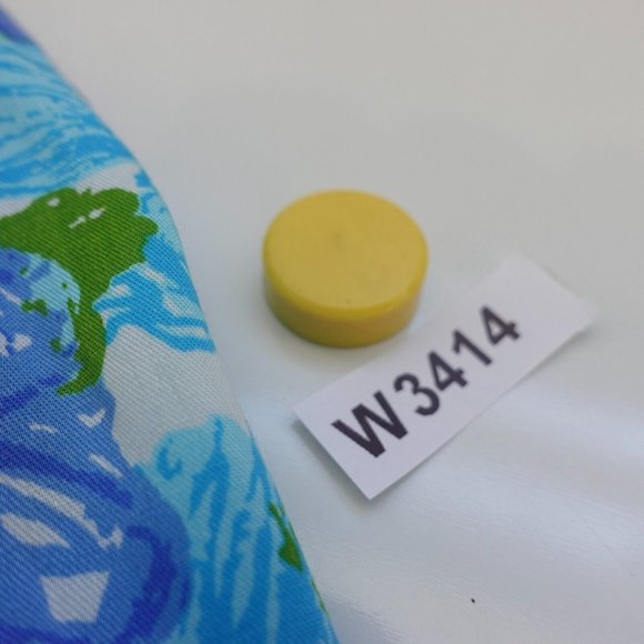 Talbots Shirt Women Size Small Blue Floral Top Blouse Sequin Boho Allover Tencel - Picture 8 of 8